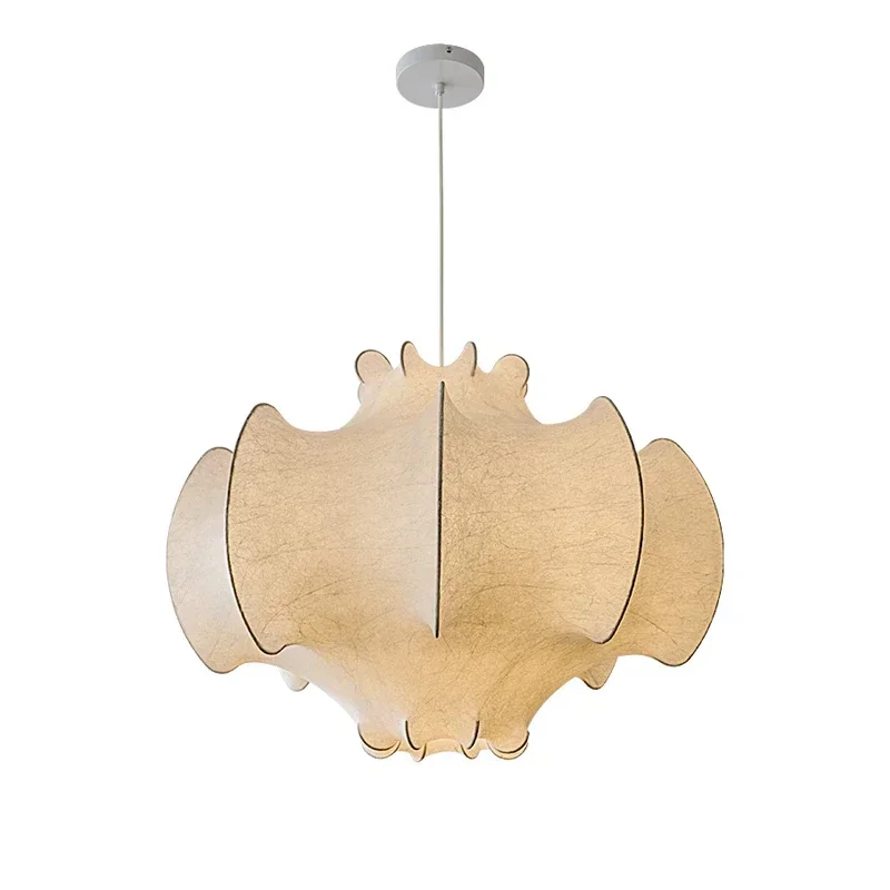 Imagem -05 - Nordic Creative Silk Wabi-sabi Vento Led Luzes Pingente Home Decor Chandelier Luminária Pendurada Sala de Estar Sala de Jantar Quarto E27