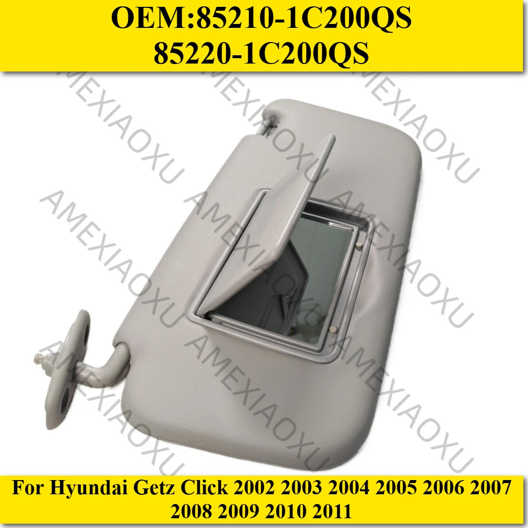 

1 PC 85210-1C200QS 85220-1C200QS Gray Sun Visor For Hyundai Getz Click 2002 2003 2004 2005 2006 2007 2008 2009 2010 2011