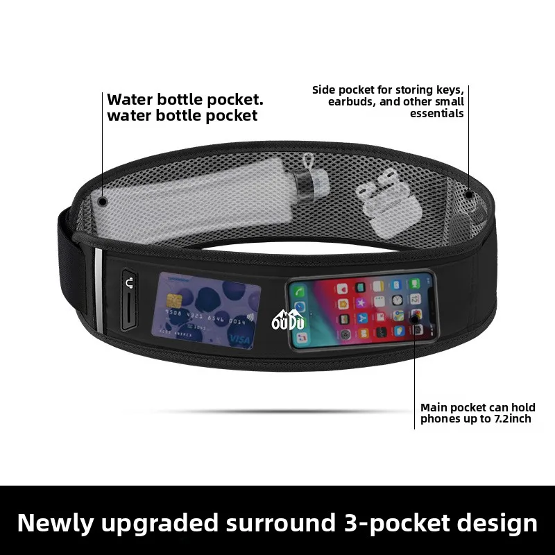 الرجال والنساء مع زجاجة ماء وحقيبة الهاتف وحقيبة الخصر وحقيبة الجري والمشي لمسافات طويلة وحقيبة الظهر المائية وإكسسوارات الجري حزمة فاني