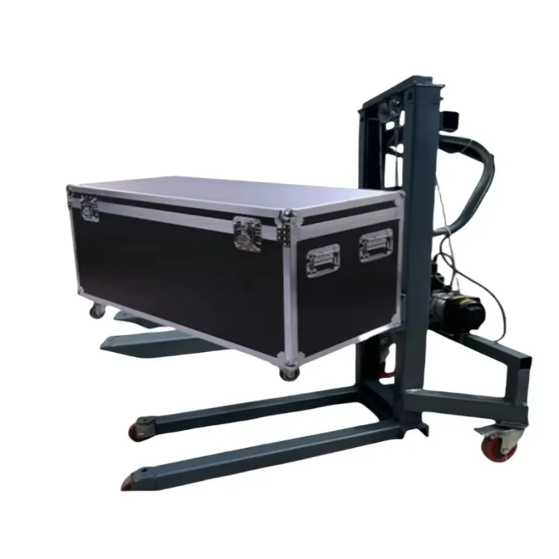 1.2m Portable Electric Forklift with 300kg Load Capacity Self-Loading Lifts for Stage Lighting Aviation Box & Box Handling