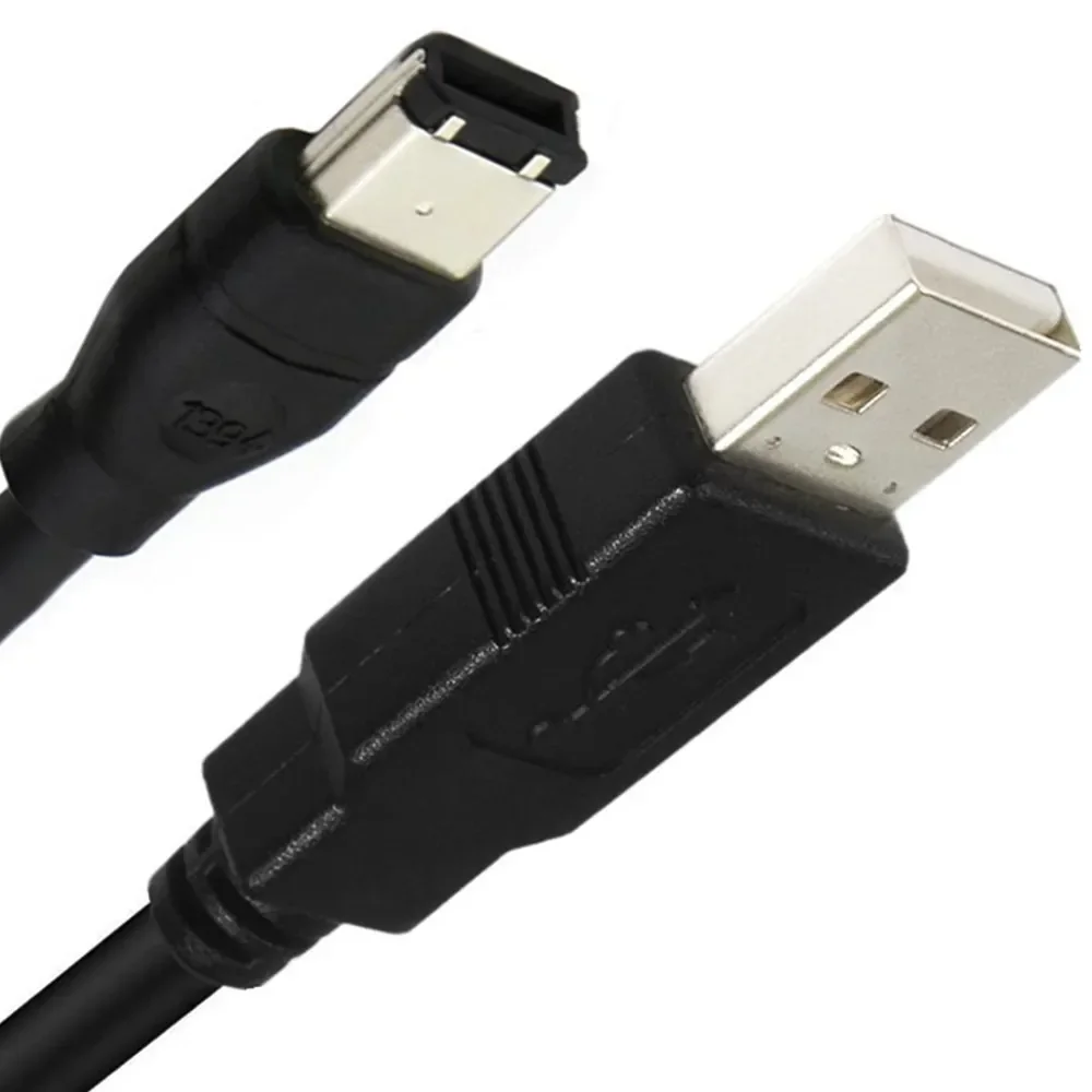 Firewire موصل IEEE 1394 Firewire 6 دبوس موصل ذكر إلى USB 2.0 ذكر محول محول كابل أجهزة الكمبيوتر المحمولة الحبل 1.2 متر 1.8 متر/3/4.5 متر