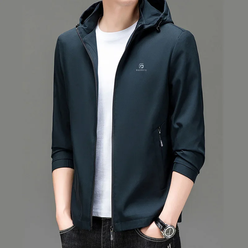 

BROWON Brand Camping Hiking Jacket Men 2025 Autumn Sports Coats Climbing Trekking Windbreaker Travel Jackets Men Clothing