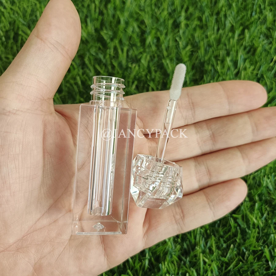 3ML lege diamant doorzichtige lipglossbuis plastic hervulbare flessen vloeibare lippenstiftcontainer lipgloss monsterfles
