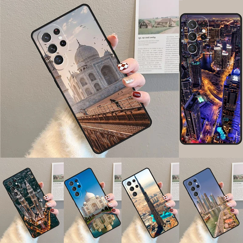 Phone Cases Dubai - Pyramids Taj Mahal Dubai Telefoonhoesje voor