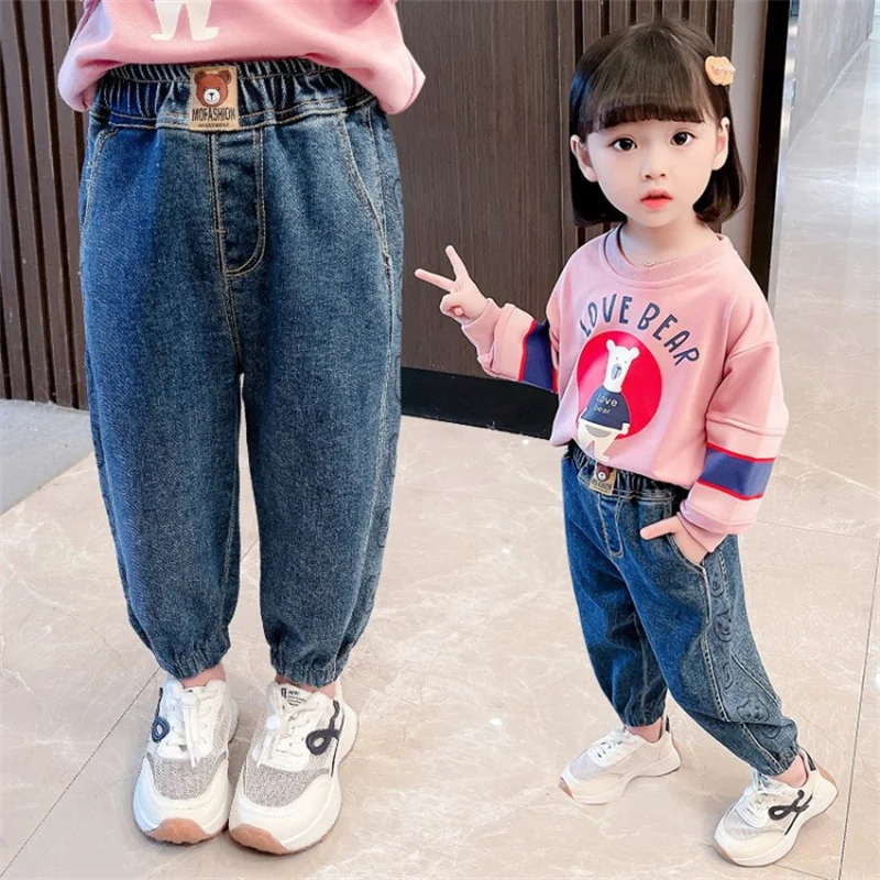 

Girl Leggings Kids Baby Long Jean Pants Trousers 2022 New Arrive Spring Autumn Toddler Outwear Cotton Comfortable Children Cloth