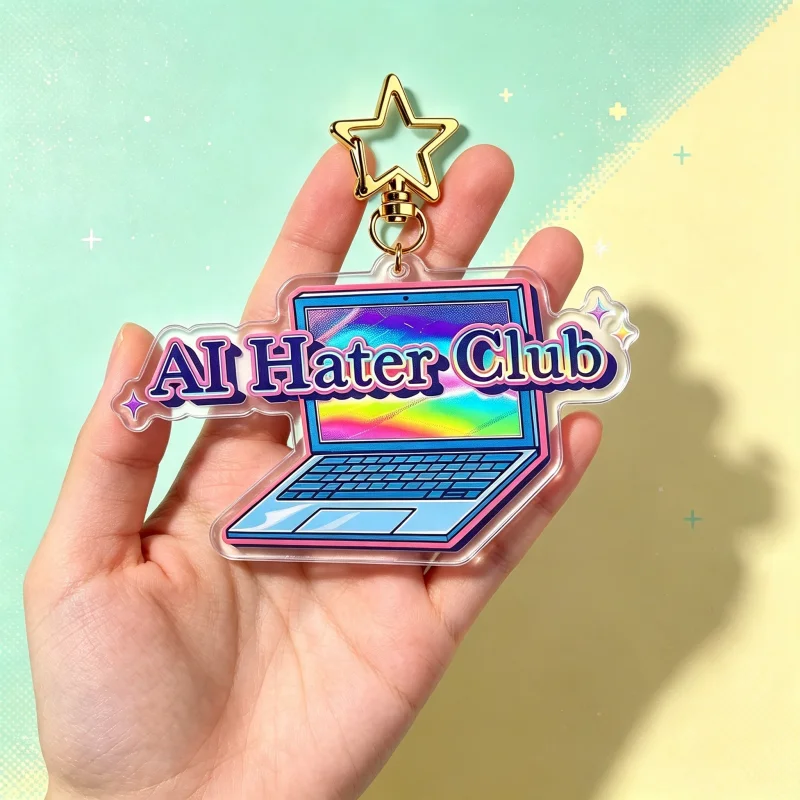 Laptop‑Shaped Acrylic Keychain - Tech Accessories For Laptop recension och pris