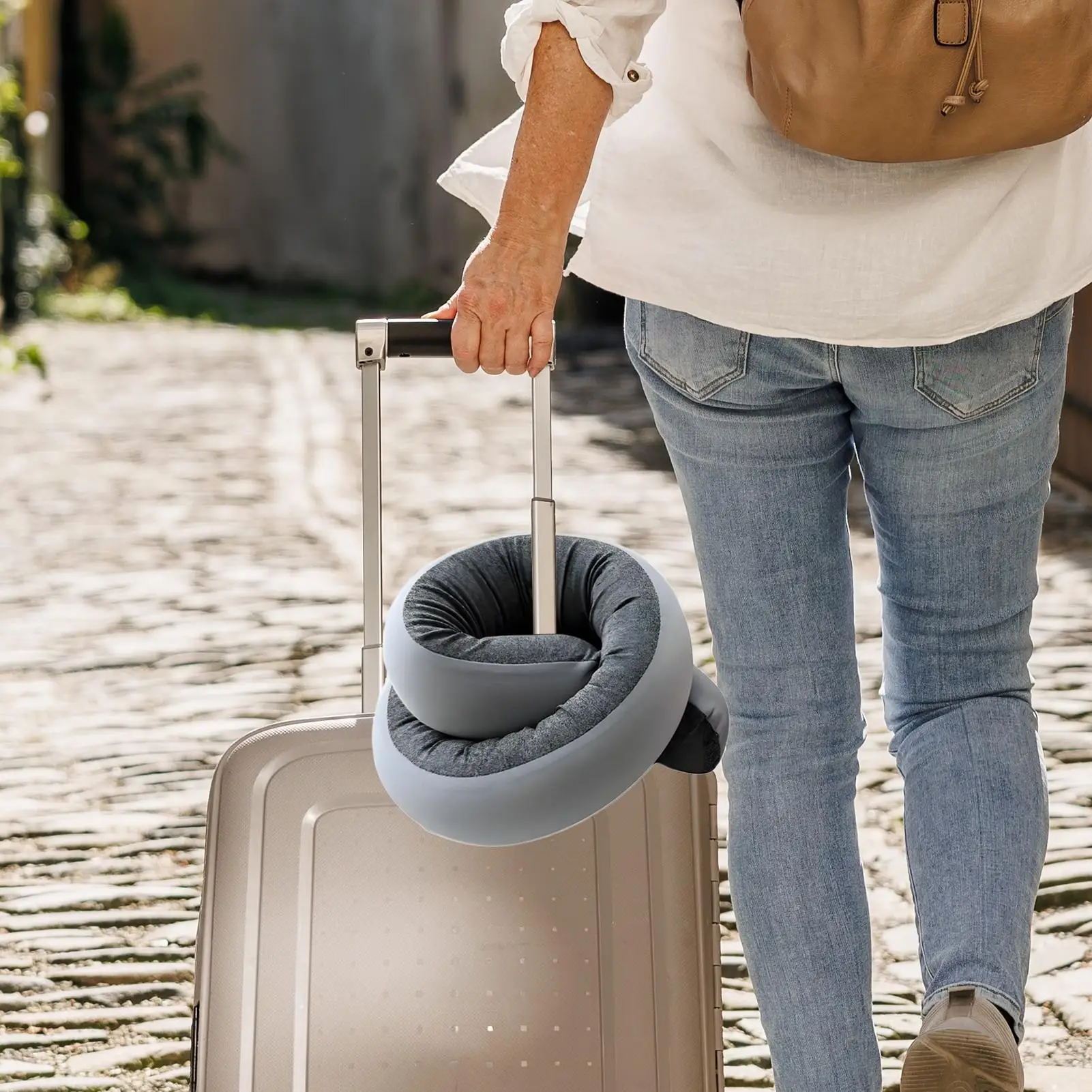 

Travel Neck Pillow Spiral Breathable Support Foldable Cushion Car Pillow For Car Sleeping Back Chair Office Sleep Rest Bed