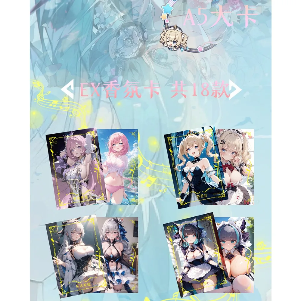 Star Lust Party Goddess Story Card Anime Games Girl Elysia Kafka Dreamy Beautiful EX Fragrance Cards Family Table Toy Kid Gift