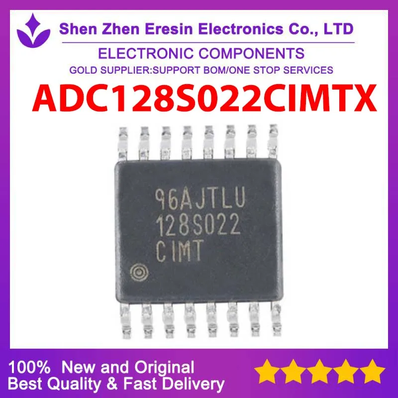 จัดส่งฟรี5ชิ้น/ล็อต ADC128S022CIMTX TSOP16ใหม่และต้นฉบับ