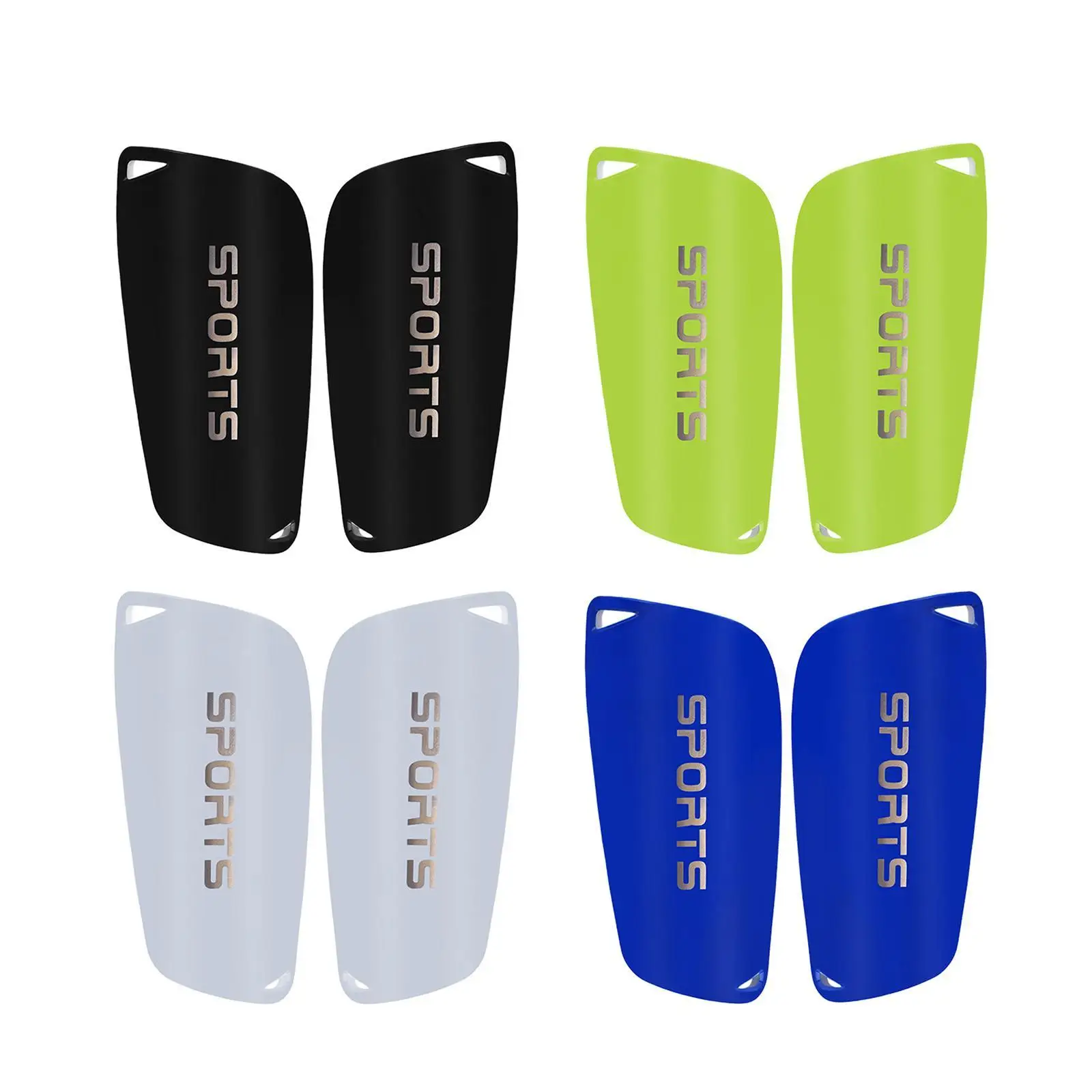 

2x Soccer Shin Guards Football Shin Pads Nonslip Support Lightweight Portable