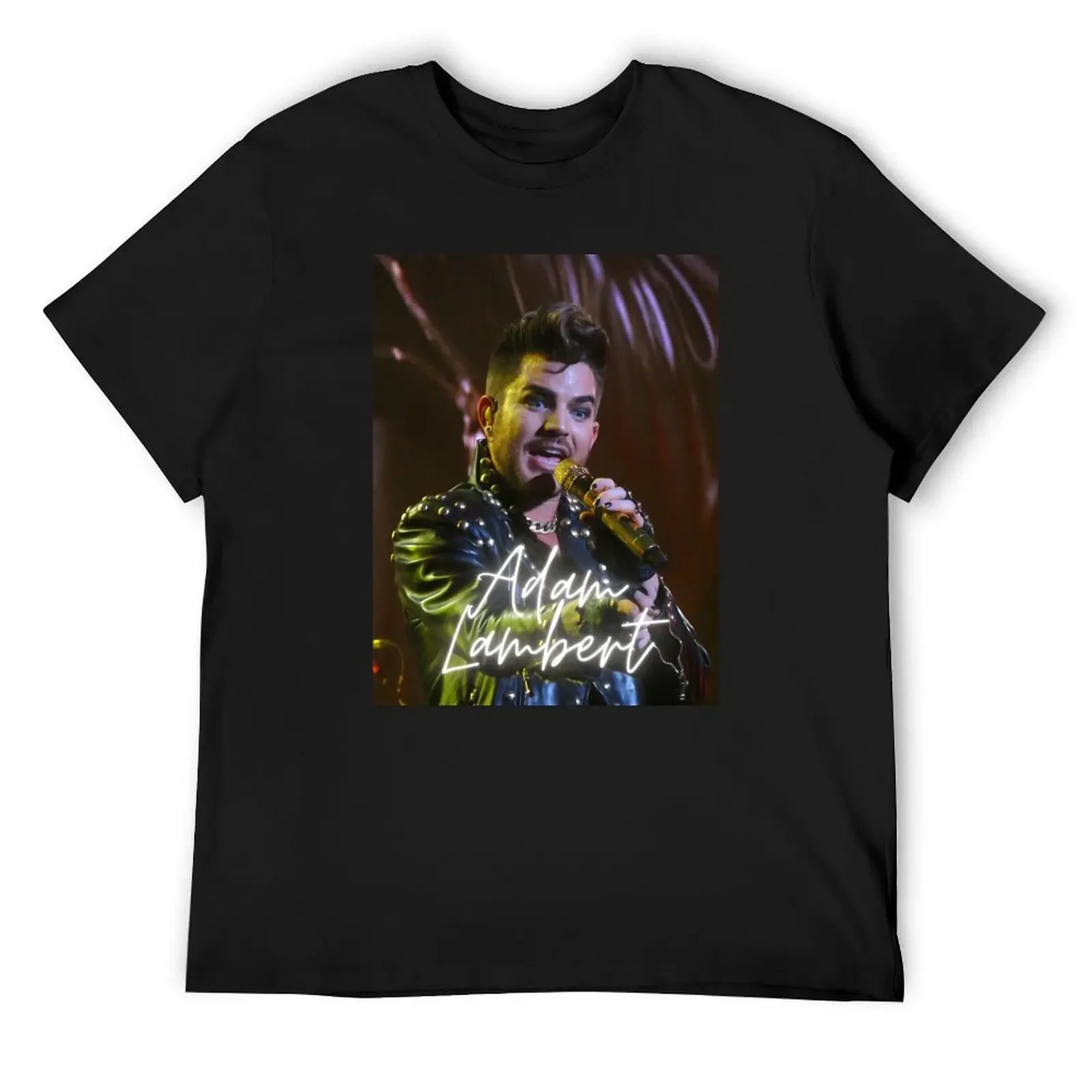 

Adam Lambert - Queen T-Shirt Luxury man T-shirts oversize sweat t shirt men 100℅ cotton