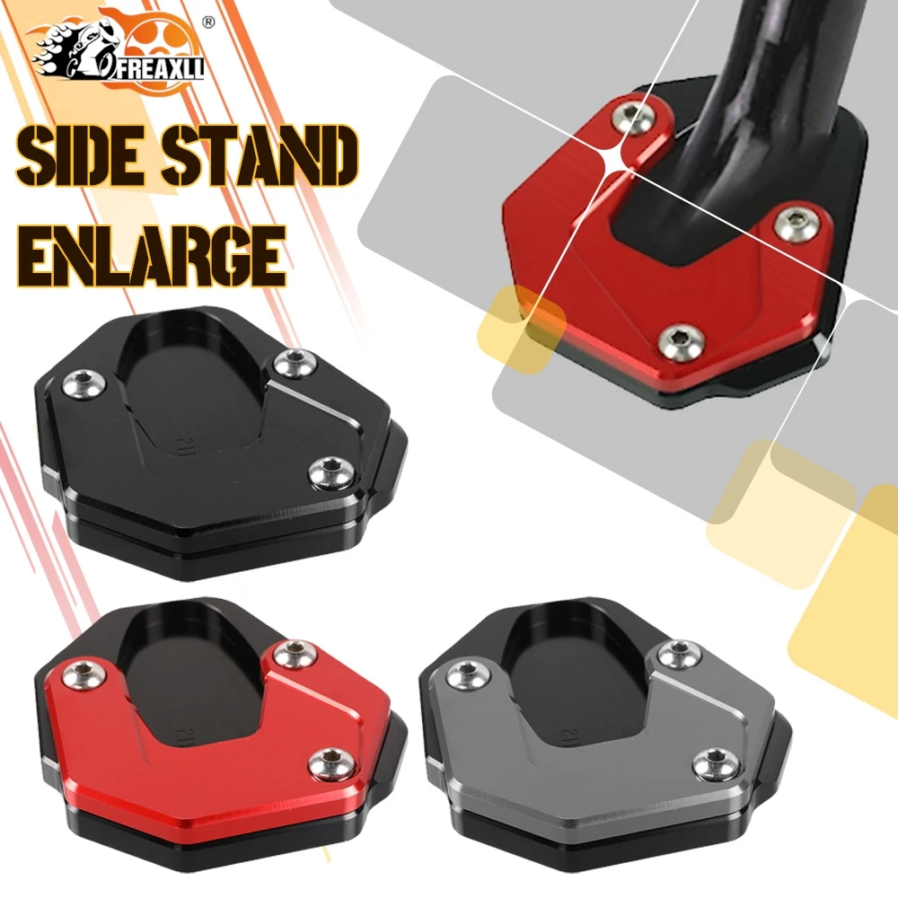

FOR SUZUKI GSX250R GW250 DL250 DR300 TR300 Motorcycle ALUMINIUM Side Stand Enlarger Pad Kickstand Extension Plate Accessories