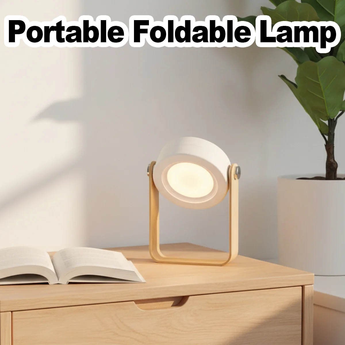 Foldable Table Lamp Touch Control Desk Lamp Rechargeable LED Lantern Dimmable Night Lights Bedroom Bedside Reading USB Art Deco