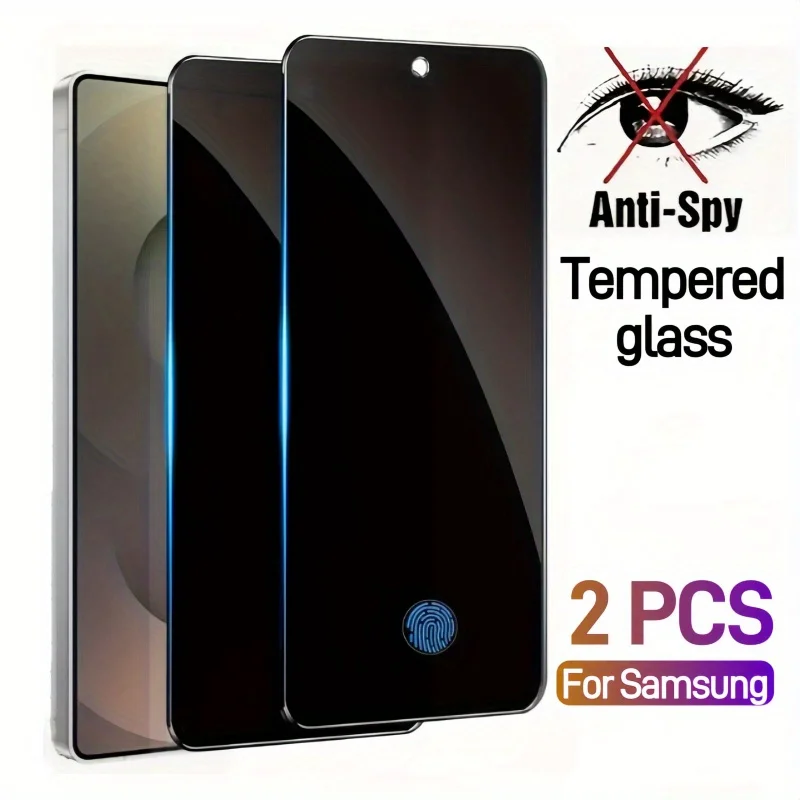 

2PCS Anti-Spy Tempered Glass For Samsung S25 Ultra S23 S22 S24 Plus S21 S20 FE S10e Note 20 10 Lite Privacy Screen Protector