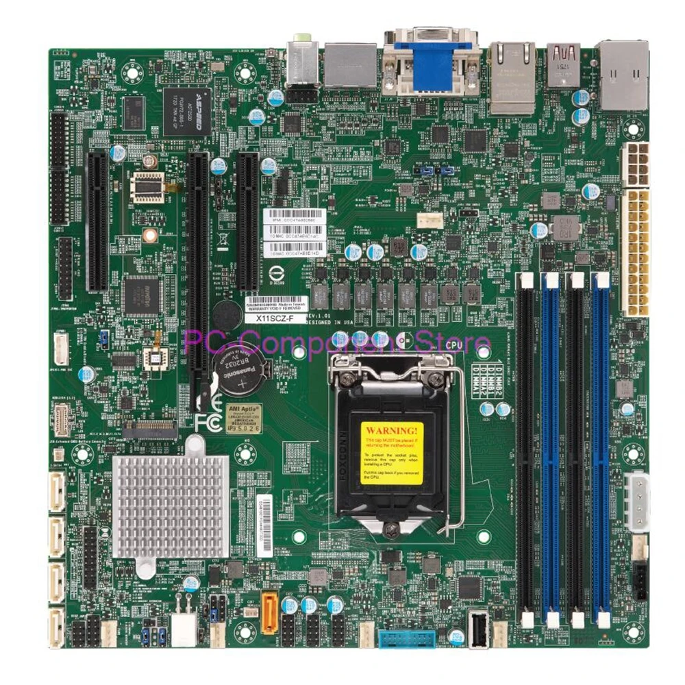 X11SCZ-F para placa-mãe de estação de trabalho Supermicro 8a/9a geração Core i3/i5/i7/i9 Xeon E-2100/E-2200 Series LGA-1151 DDR4 PCI-E3.0