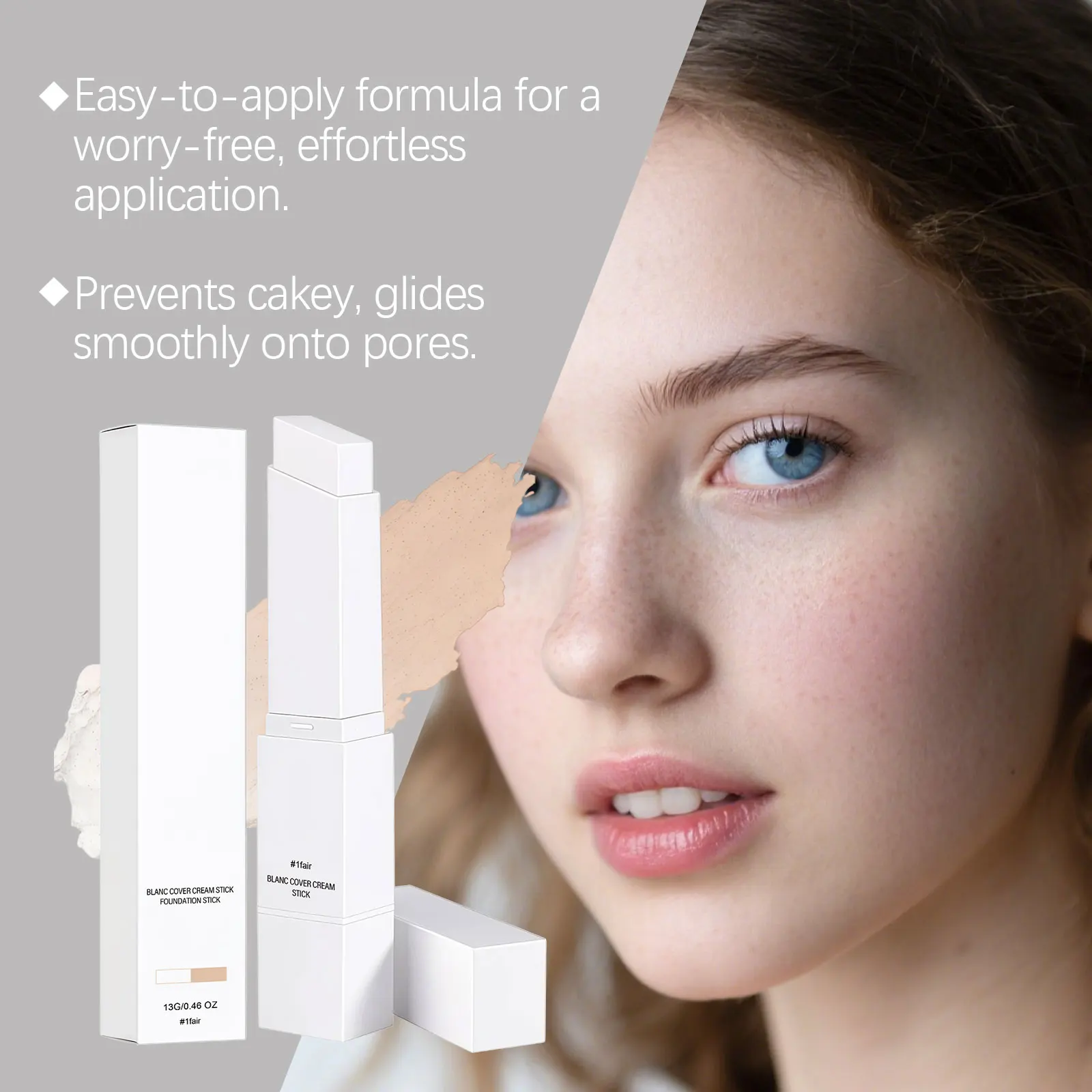 Concealer Color Changing Foundation Stick Natural And Compliant Concealer Moisturizing Matte Changing Foundation Stick