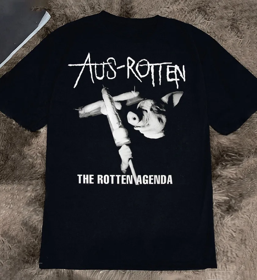 Aus-Rotten The Rotten Agenda Adult Cotton Unisex T-Shirt Full Size BO026