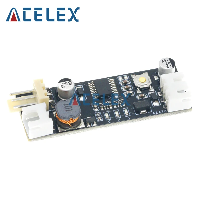 DC 12V PWM Speed Controller Fan Speed Governor 2-3 Wire Computer Temperature control Switch for PC CPU Cooler Fan Alarm