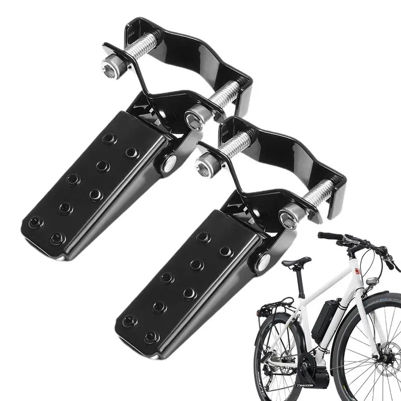 دواسات قدم قابلة للطي للدراجات النارية ، بدواسة فرامل خلفية للدراجات ، مجموعات خلفية مضادة للانزلاق ، ذراع عالمي ، زوج واحد #2