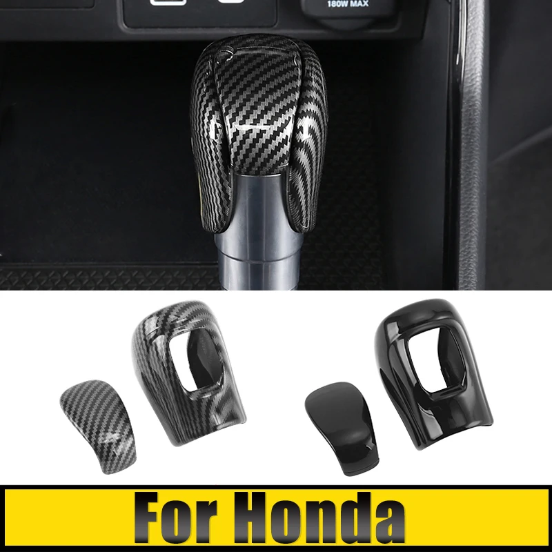 

For Honda CR-V CRV 6th Civic Accord Fit Jazz GR City GN2 ZR-V HR-V XR-V WRV Vezel Elevate ABS Car Gear Shift Knob Cover Trim Cap