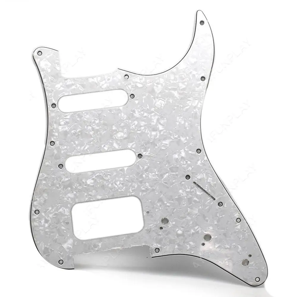 11 فتحة ST الغيتار الكهربائي Pickguard SSH الغيتار خدش لوحة مع مسامير Pickguard لملحقات الغيتار الكهربائي ST