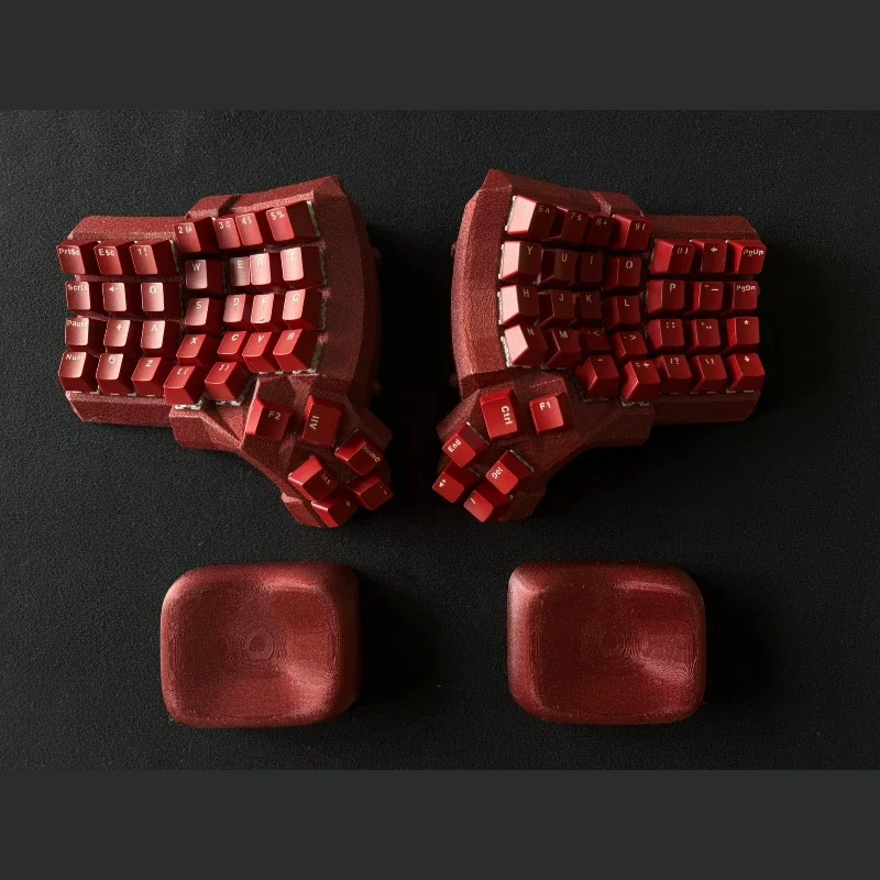 Dactyl Manuform 5*6 Wired Split Keyboard Customized 3D Printed Shell Hot Swap Ergonomics Curved Split Mechanical Keyboard VIAL