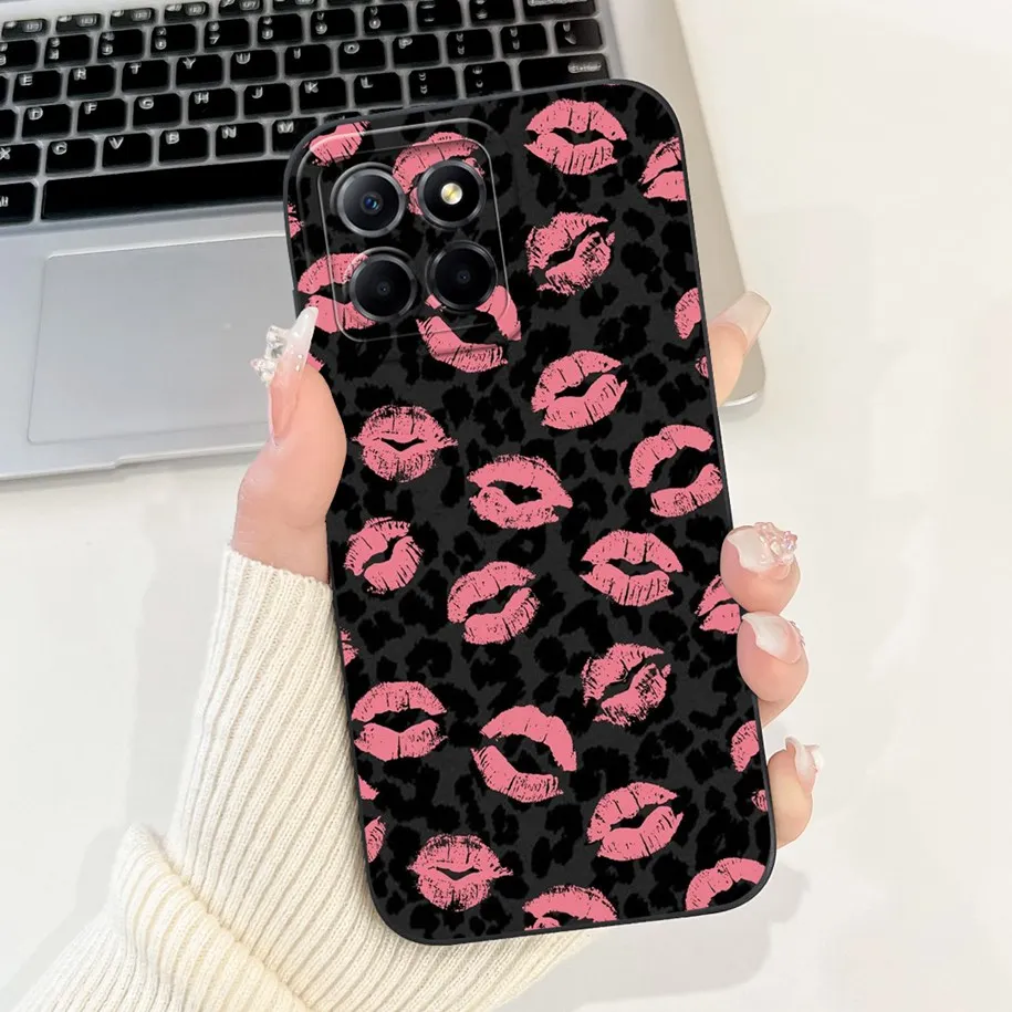 For Cover Honor X8b 2023 Phone Case Popular Flower Soft Silicone TPU Shockproof Bumper 6.7