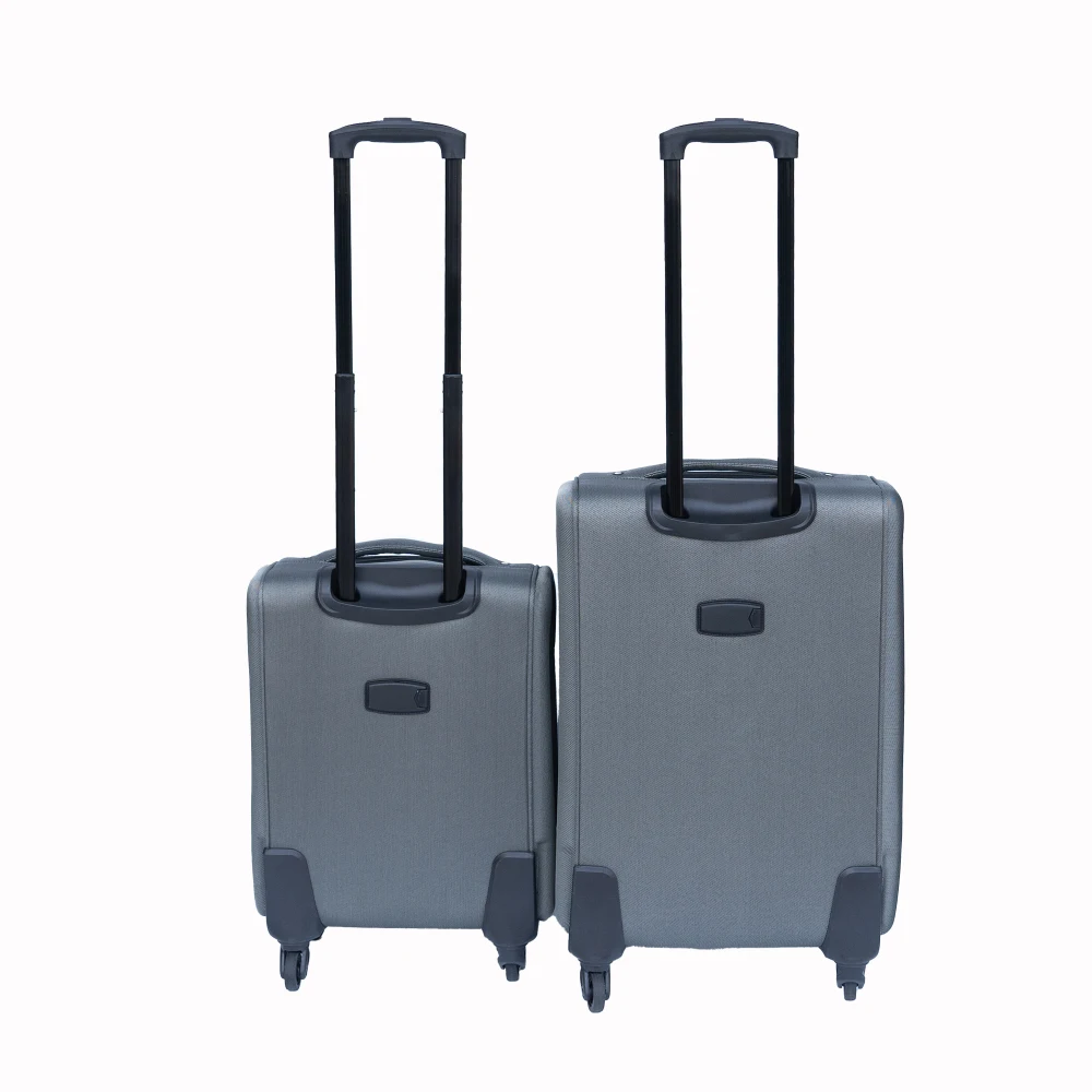 

2pcs Oxford Cloth Travel Luggage Set 20+24 Inch, Lightweight Trolley Case with Universal Wheels No Lock Durable Suitcase