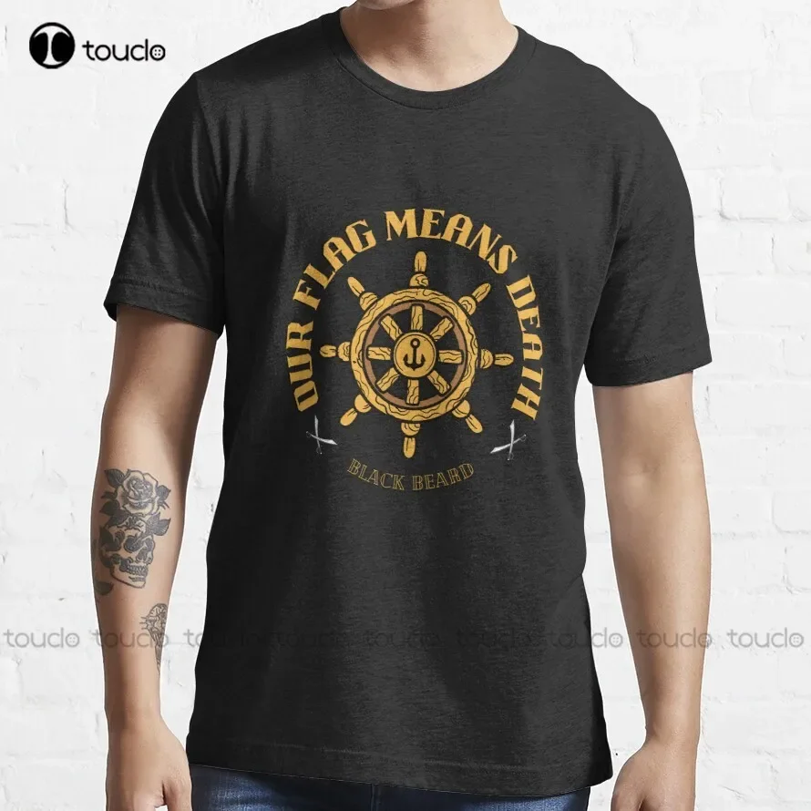 Ofmd Our Flag Means Death, Ofmd Trending T-Shirt Girls Uniform Shirts Tee T Shirts Digital Printing Breathable Cotton Retro Tee