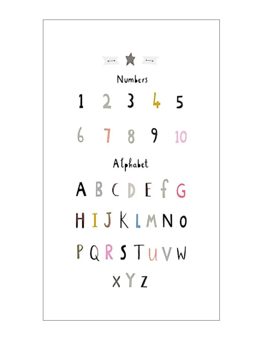 Animal Alphabet Nursery Canvas Print - Educational ABC Wall Art for Kids Room Decor, Boys & Girls Alphabet Learning Poster