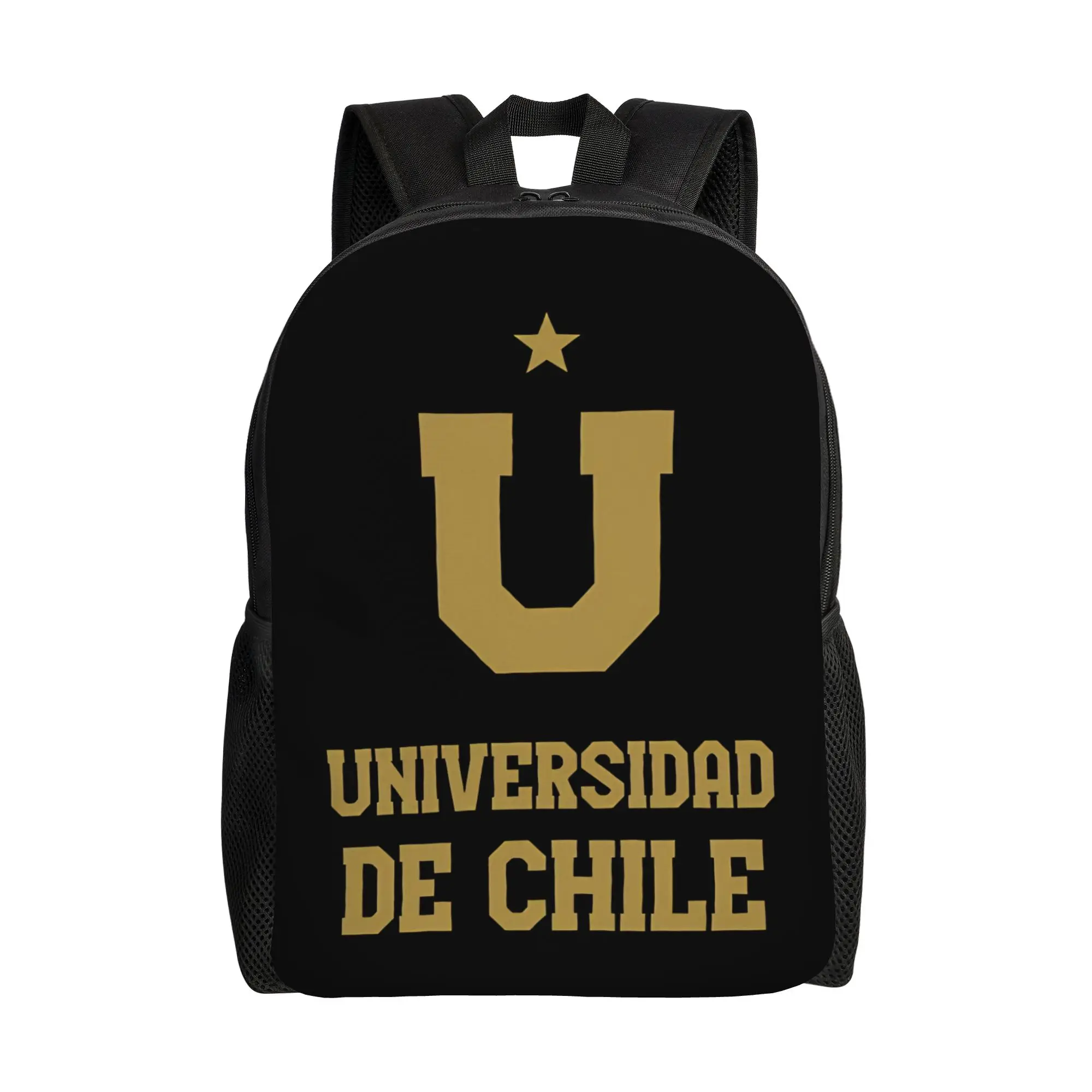 

Классический золотой рюкзак Universidad de Chile для спорта, школы, работы, повседневного использования, для мужчин и женщин, студенческая сумка через плечо