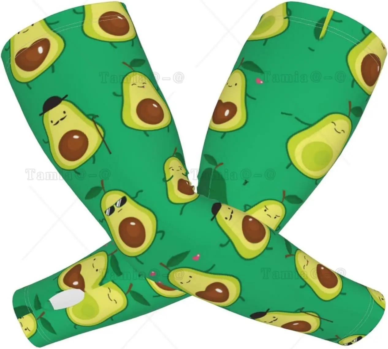 Cartoon Fruit Print Arm Sleeves Cooling UV Sun Protection Sports Compression for Men Women Golf Basketball Arm Sleeves
