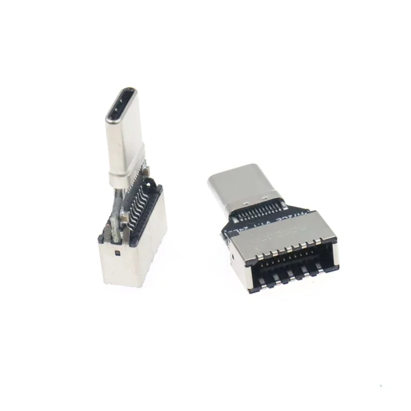 Type-E USB3.2 Gen2 Male Female for C-type 20gbps Front E-type Connector Adapter for Computer Motherboard Expansion