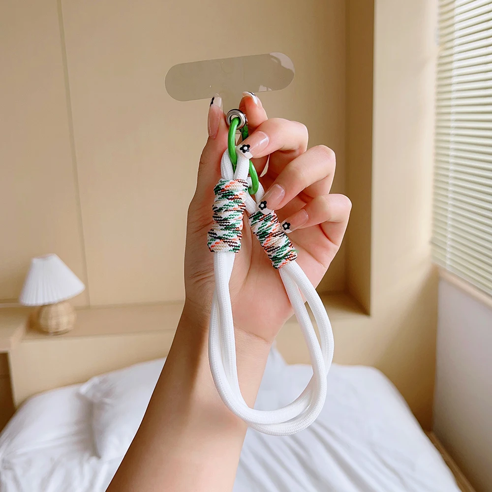 الأشرطة الهاتف المحمول شنقا الحبل الهاتف المحمول الحبل قصيرة شريط للرسغ سحر مكافحة خسر سلسلة للنساء المفاتيح