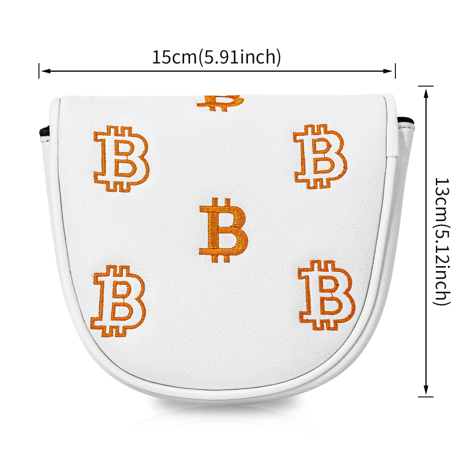 1pc 1pcs PU Golf Putter Cover with Letter B Embroidery - Semi-Circular Mallet Head, Soft PU Suitable for Most Golf Putters image 6