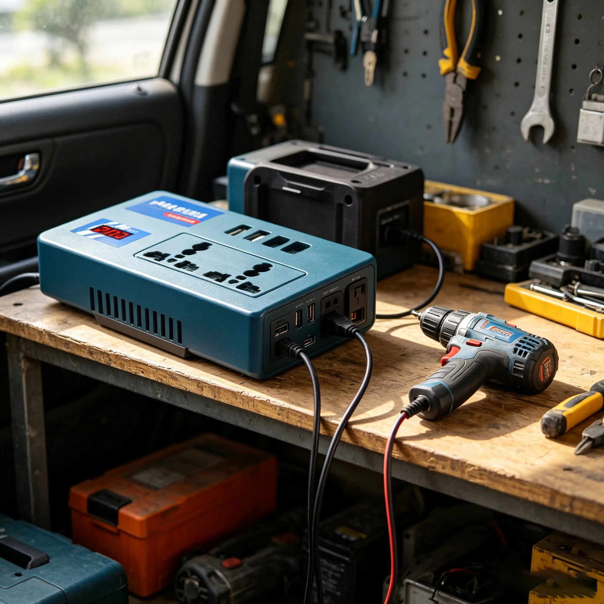2106 Powerful 21V To 220V Smart Inverter USB- For Type-C- Outputs  Multi Function Lithium Battery Inverter