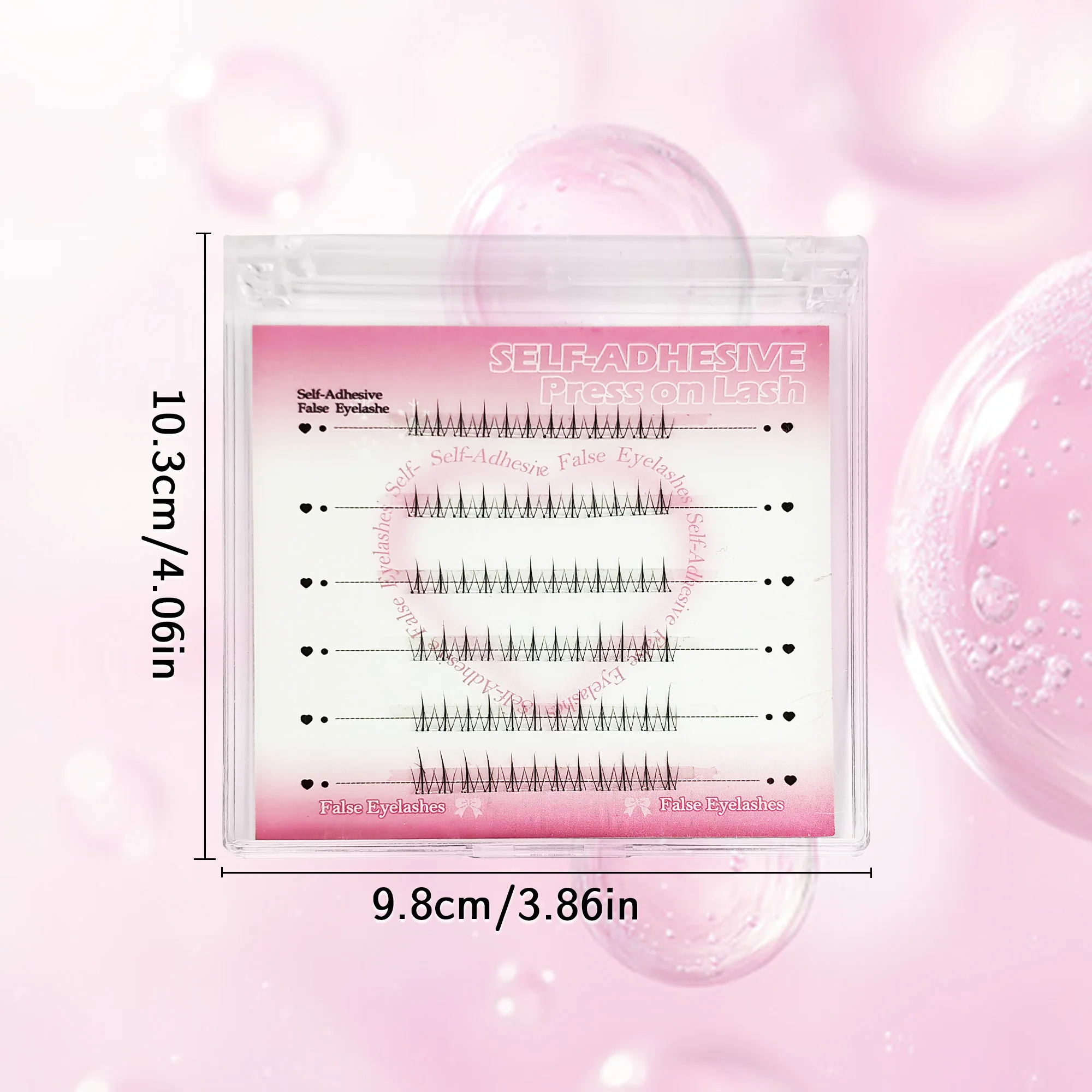 36 grappoli di ciglia inferiori ciglia finte nere a piccola fiamma senza colla stelo trasparente ultrasottile ultraleggero naturale