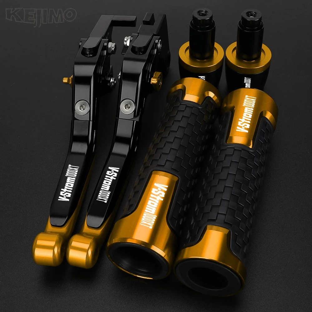 

Adjustable CNC Aluminum Brake Clutch Levers Handlebar Grip Ends For Suzuki VSTROM1000XT V-STROM 1000 XT 2014-2021 Motorcycle