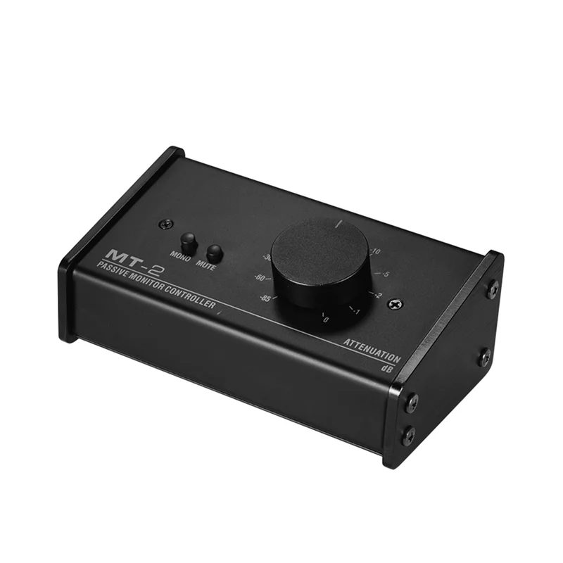 Leading-MT-2 Passive Monitor Controller Audio With XLR 3.5Mm Inputs Outputs Supports Attenuation Control Mute Function Tools