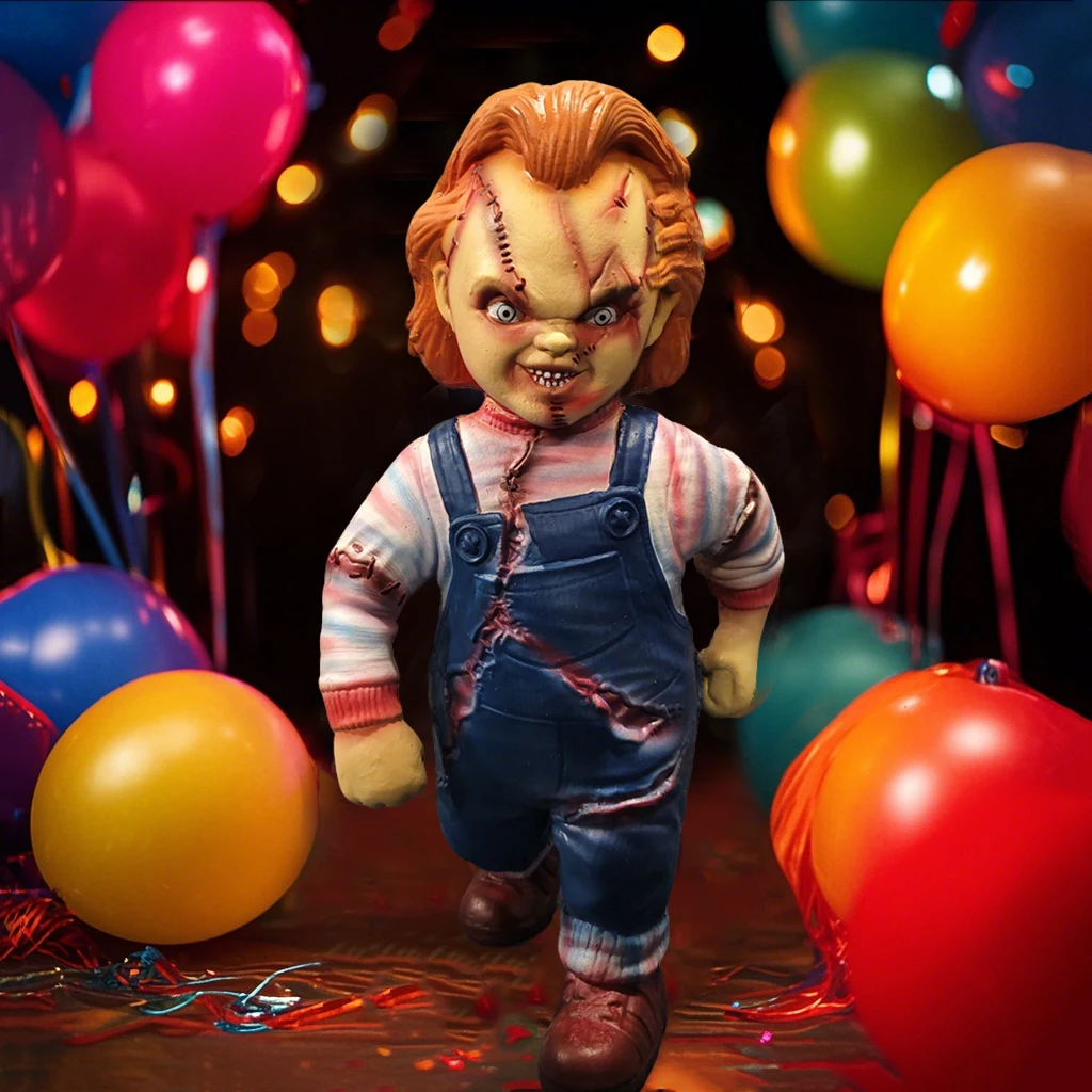 Big Chucky Doll 1/1 Statue Horror Movie Figure Halloween Decor Collectible Killer Doll Gift Original Seed Statue Party Props