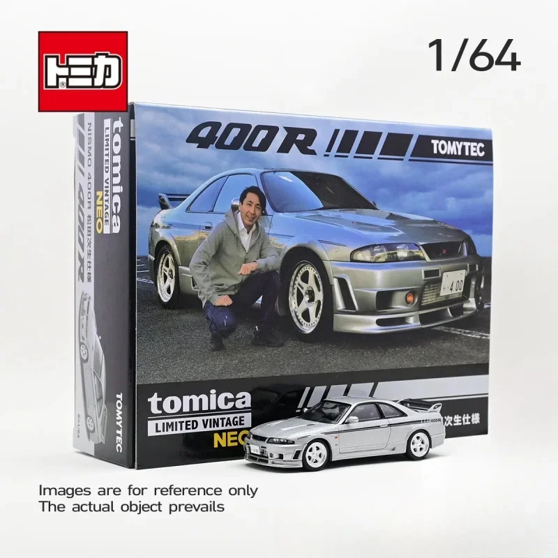 TOMICA TLV 1:64 NISMO 400R Matsuda Secondary GTR R33, Alloy die cast static car fashion play model, children's holiday gift.