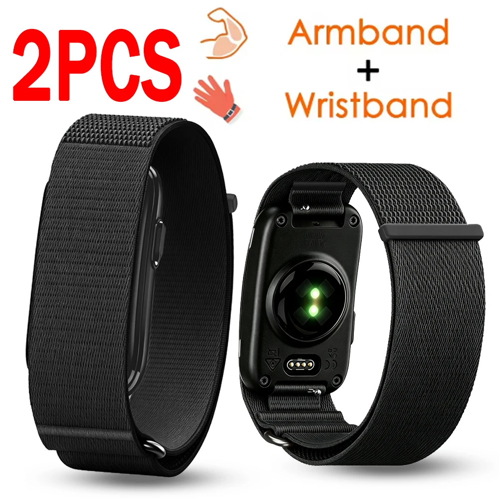 Nylon-Armband für Garmin CIRQA Smart Band, Verstellbares Elastisches Fitness-Tracker-Ersatzarmband für Garmin CIRQA Zubehör