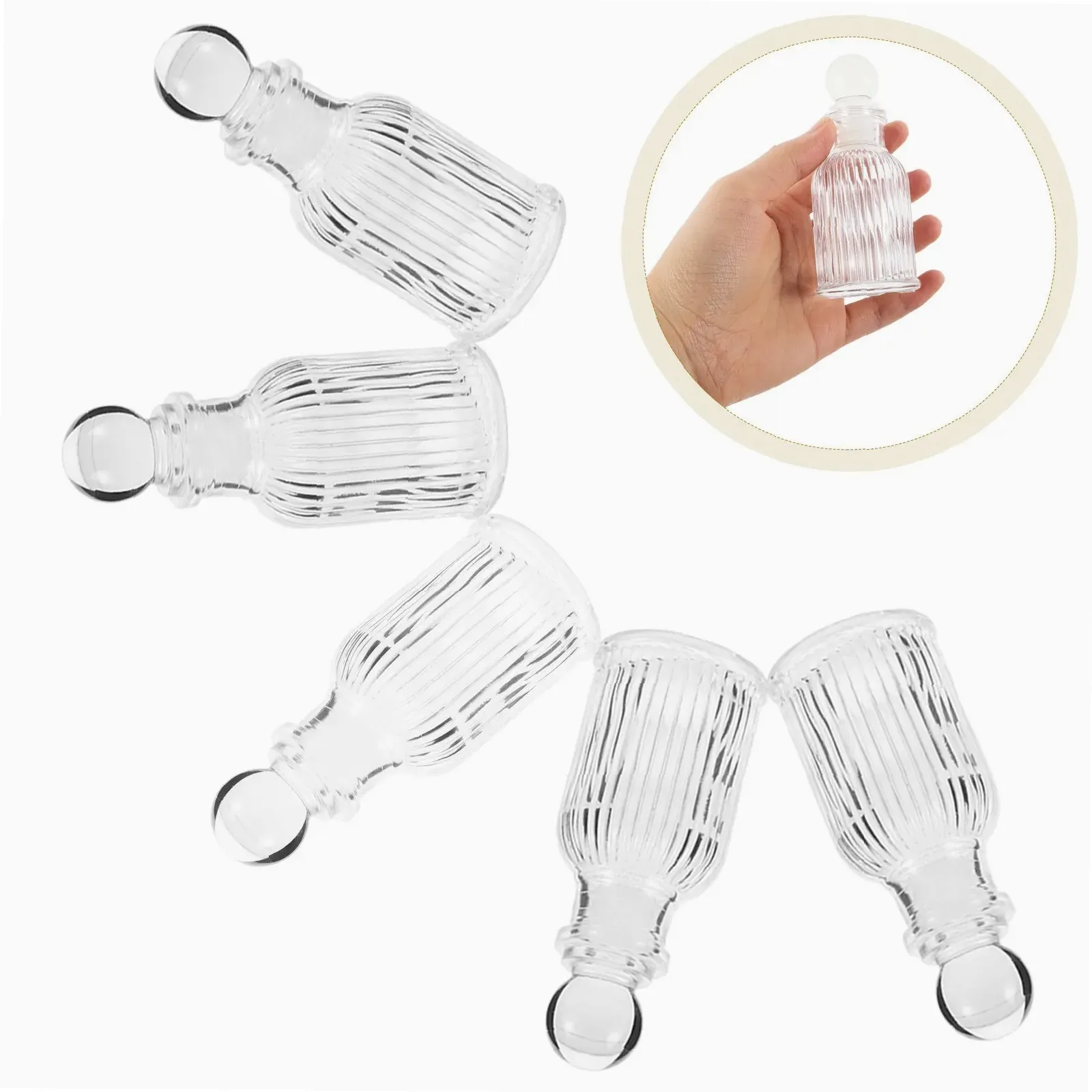 12Pcs Clear Glass Holy Water Bottles Refillable 50Ml for Catholic Baptism Church Wedding Favor Cross Design Empty Water Bottle