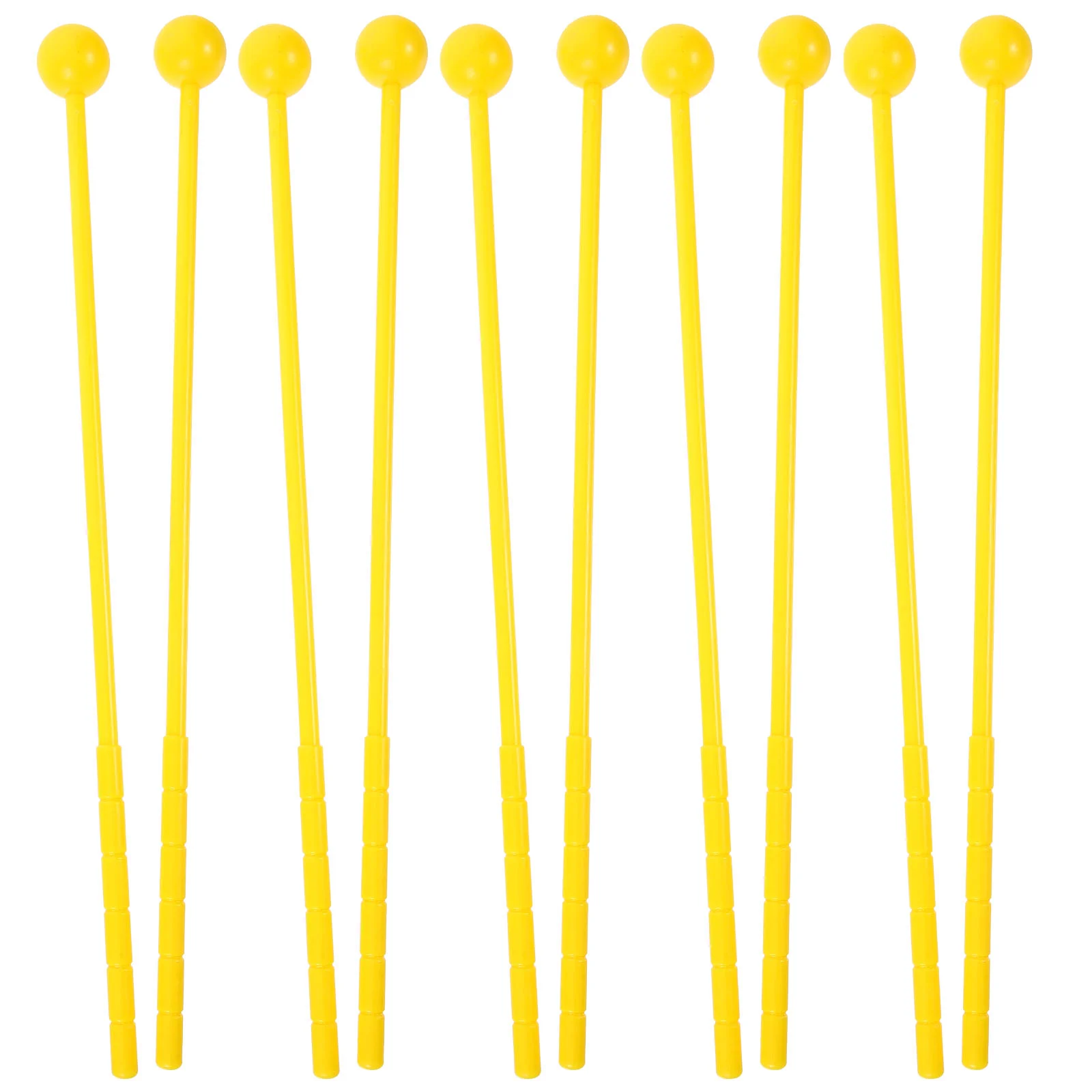 10pcs Tongue Drum Mallets Kids Stage Performance Percussion Drumsticks Plastic Marimba Drum Sticks performance drumsticks