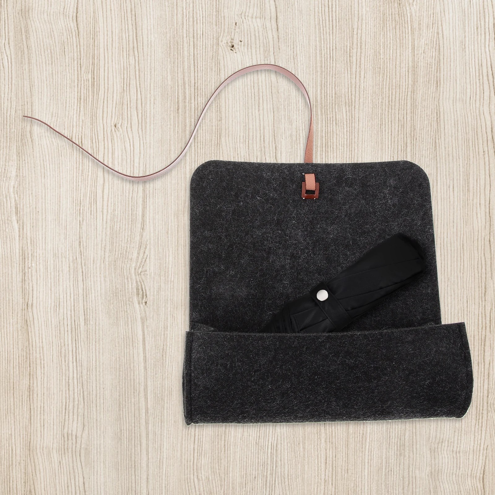 

Felt Umbrella Bag Portable Storage ganizer Deep Gray Travel Accessories Multifunctional Design Lightweight Foldable Umbrella