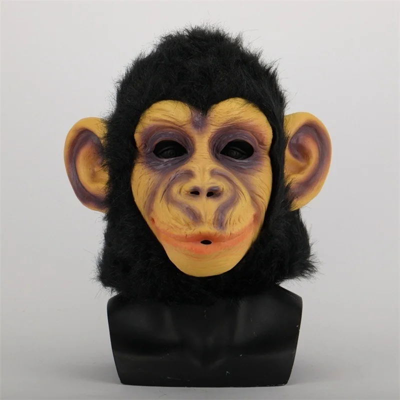 Funny Animal Hood for Halloween and Christmas, Big Ear Monkey, Orangutan Mask, Anime Character Props