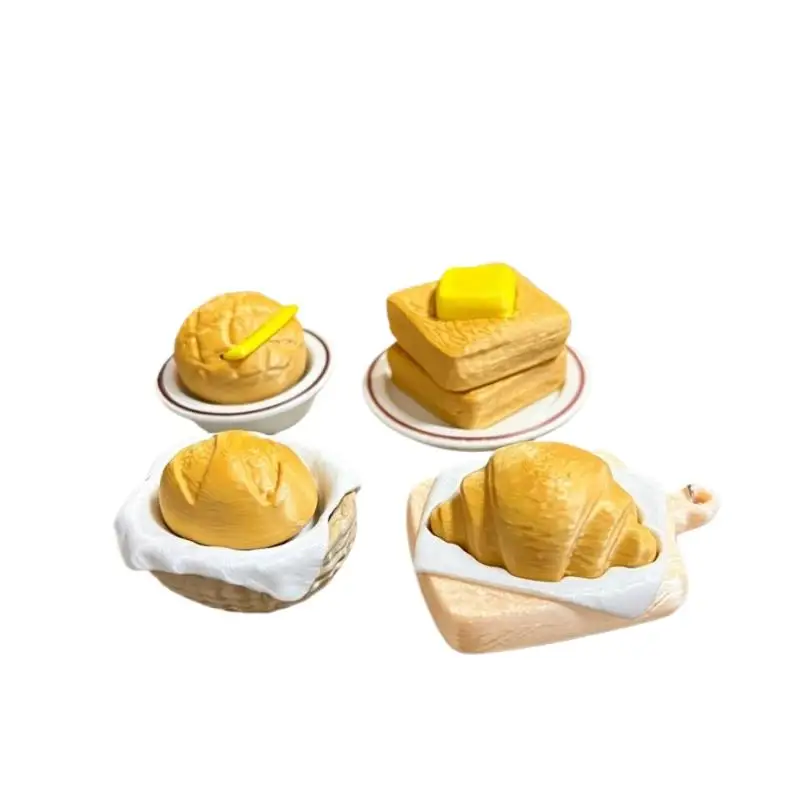 Mini Butter Toast Fidget Clicker Schlüsselanhänger Leichtes Druckknopf-Stressabbau-Spielzeug für Reisen, Pendeln und Outdoor-Nutzung – Detail 7