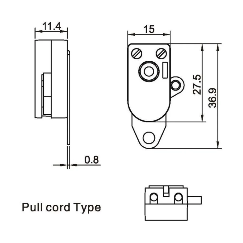 1/2pcs Cord Switch Pull Cord Switch Wall Light Switch With Rotating Pull Switch For Ceiling Lamp Switch Replacement Tool