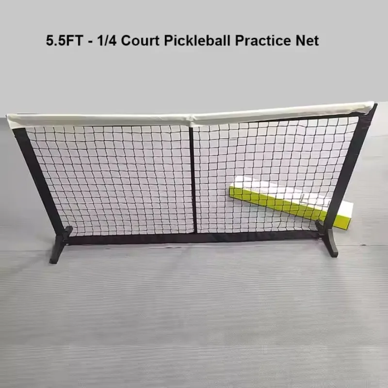 Mini PIckleball Practice Net 5.5FT Court Barrier 2 in 1 Multi-function Training Equipment for Small Space Single Play