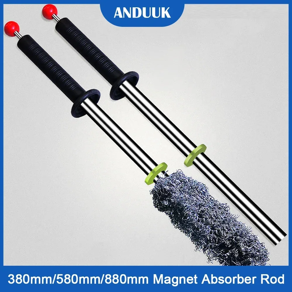 

380mm Magnetic Swarf Retrieving Iron Tool Magnet Absorber Rod Collector Stick Barpick Pickup Removal Stand Gadget Metal Shavings